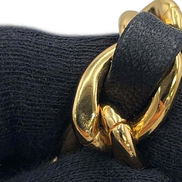 Chanel Chain Belt Coco Mark Leather Metal B24C CHANEL Black - Picture 10 of 14